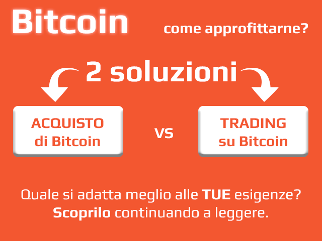 Acquistare Bitcoin o fare trading bitcoin