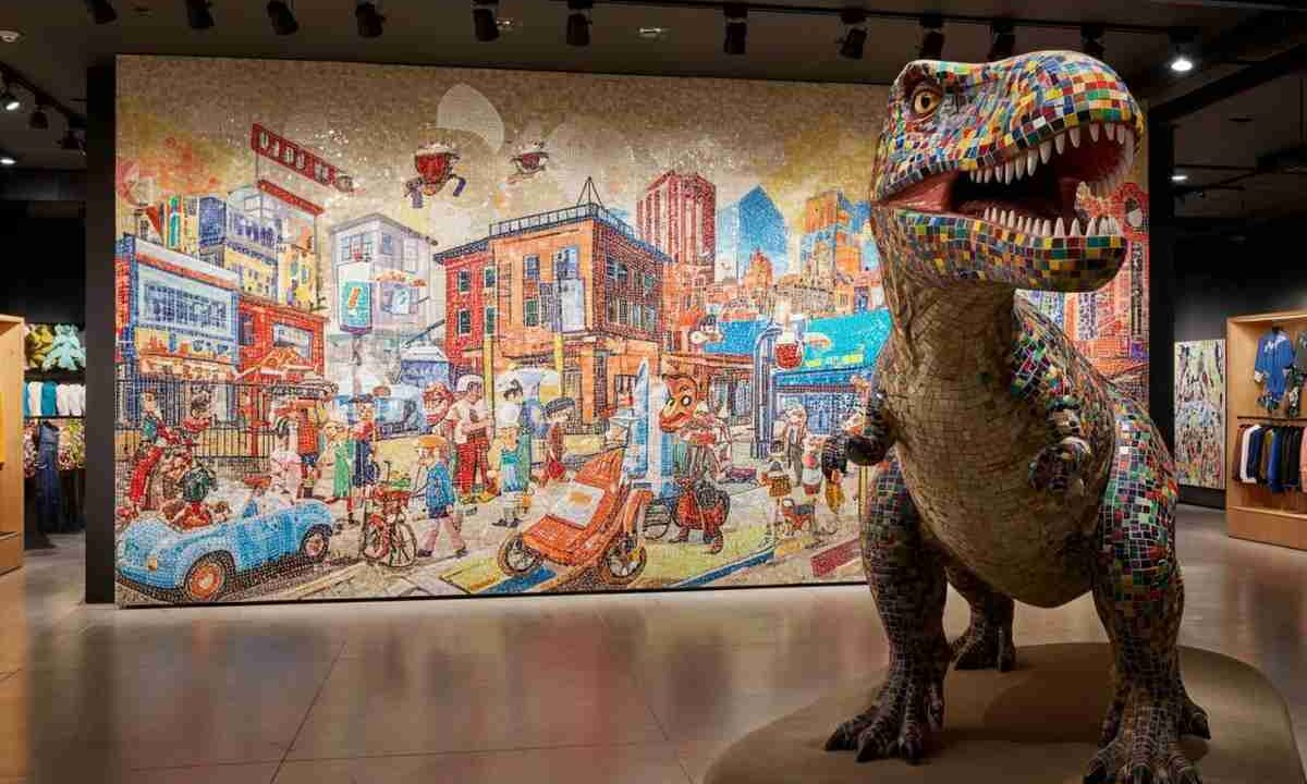 EBoy e la magia della pixel art: una nuova installazione mosaico per Bisazza